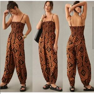 Anthropologie printed jumpsuit